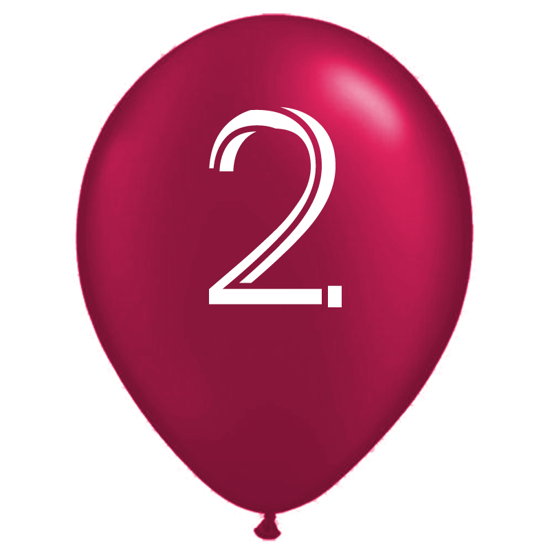 Motivballon 2 Rot磊ballone bedrucken und online bestellen ballon24.ch