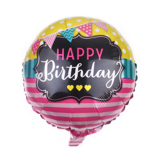 Bild von Folien Ballon Happy Birthday Bunt