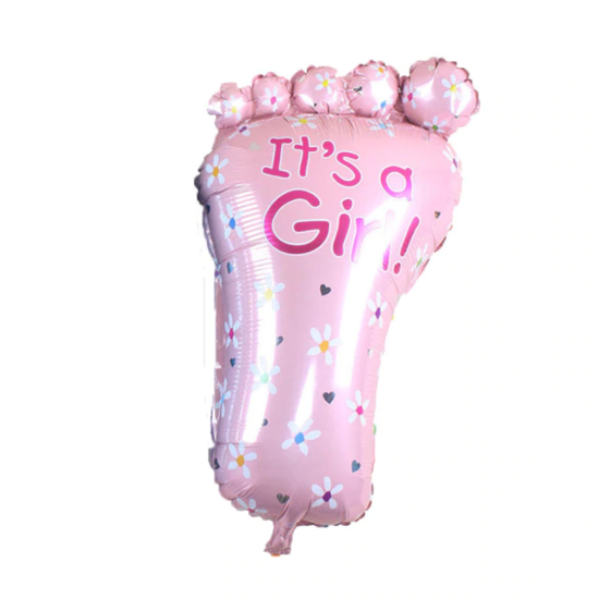 Bild von Folien Ballon Baby Girl Fuss