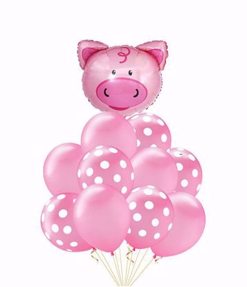 Bild von Ballon Bouquet Schwein