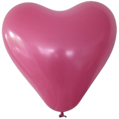 Bild von Herzballon Pink individuell bedruckt