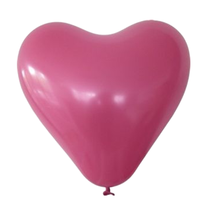 Bild von Herzballon Pink mit Text