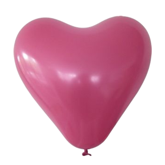 Bild von Herzballon Pink mit Text