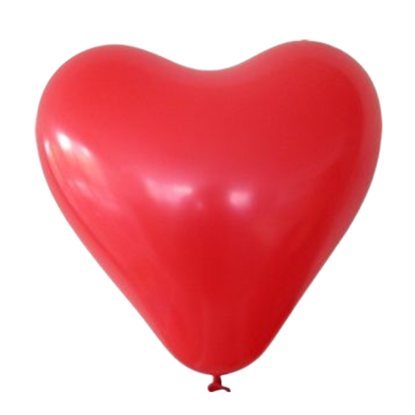 Bild von Herzballon Rot mit Text