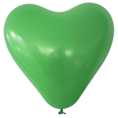 Bild von Herzballon Grün individuell bedruckt