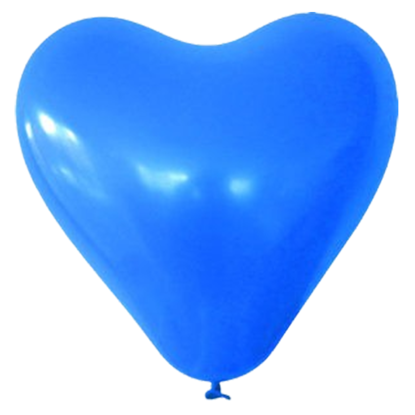 Bild von Herzballon Blau individuell bedruckt