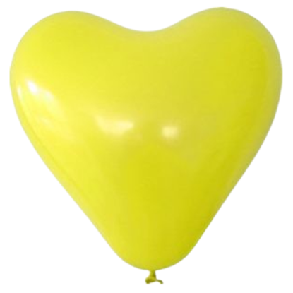 Bild von Herzballon Gelb individuell bedruckt