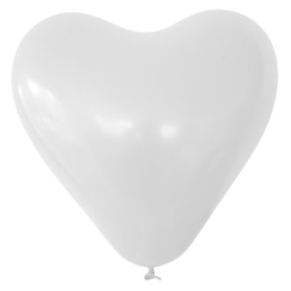 Bild von Herzballon Weiss individuell bedruckt