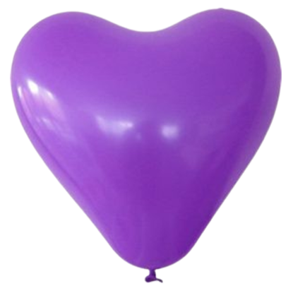 Bild von Herzballon Violett individuell bedruckt