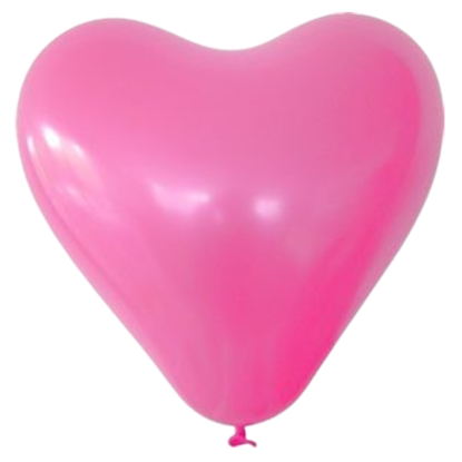 Bild von Herzballon Rosa individuell bedruckt